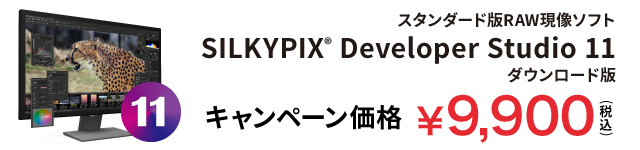 SILKYPIX Developer Studio 11 キャンペーン価格 9,900円