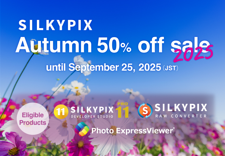 SILKYPIX Autumn 50% off Sale 2025