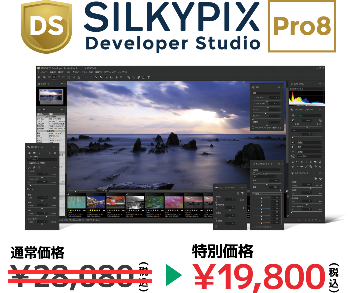 SILKYPIX Developer Studio Pro8 特別価格 19,800円