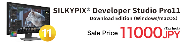 SILKYPIX Developer Studio Pro11: Special Price 11000 JPY