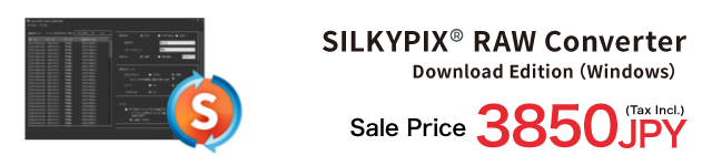 SILKYPIX RAW COMVERTER: Sale Price 3850 JPY