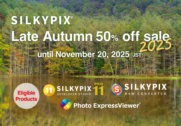 SILKYPIX Late Autumn 50% off Sale 2025