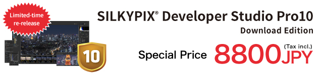 SILKYPIX Developer Studio Pro10: Special Price 8800 JPY