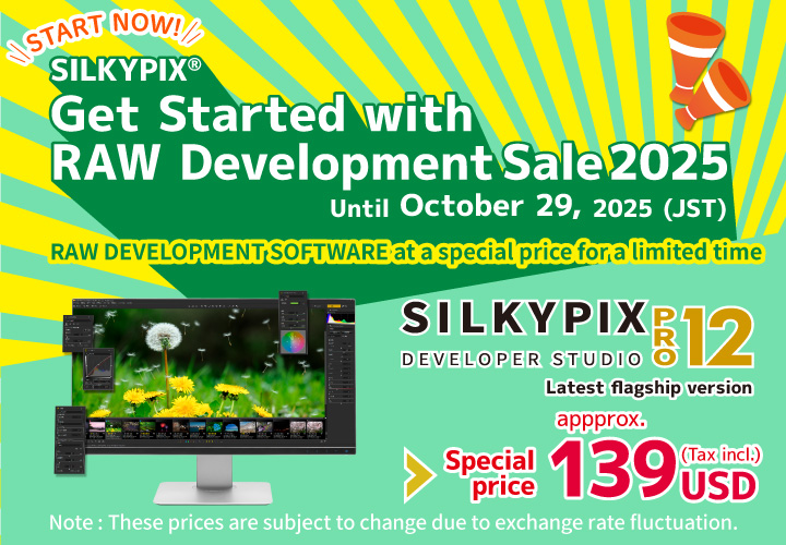 SILKYPIX Get Started with RAW Development Sale 2025