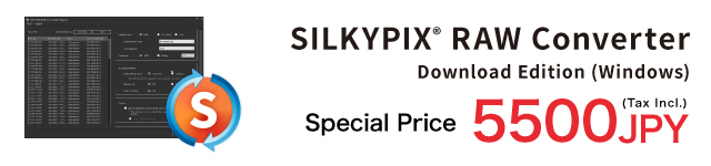 SILKYPIX RAW Converter: Special Price 5500 JPY